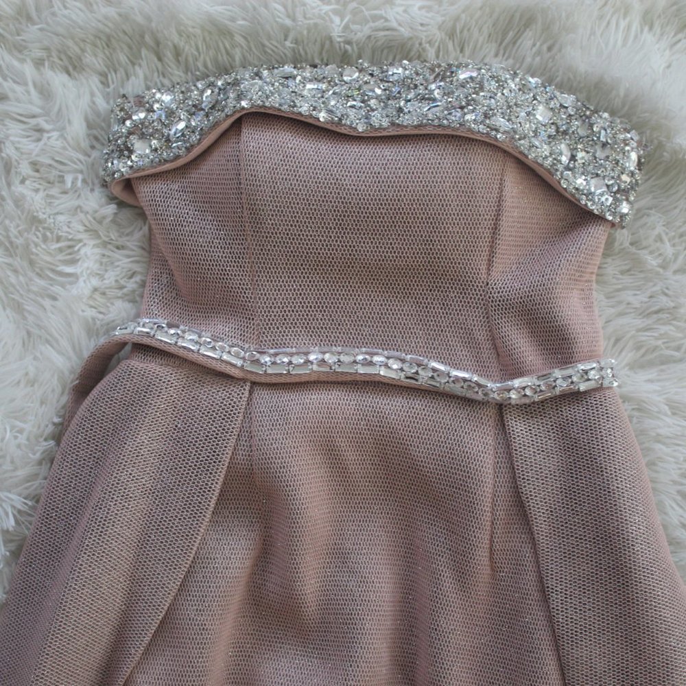 Layered Pink Jeweled Maxi